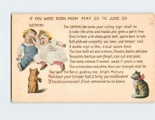 Postcard If You Were Born From May 20 To June 20 Gemini Art/Text Print picture