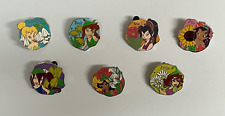 7 diff. Disney Trading Pins DLR - 2007 Hidden Mickey Lanyard - Fairy Collection picture