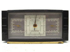 Vintage Art Deco Airguide Weather Station Barometer Humidity Temperature Gauge picture
