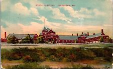Postcard~Hazleton Pa.~Pennsylvania State Hospital~Posted 1912 picture