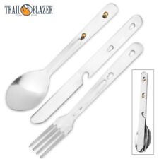 Trail Blazer 3-Piece Camping Utensil set - Fork, Spoon & Knife FAST SHIPPING picture