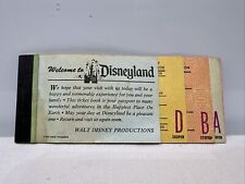 1973 vtg Disneyland Adult ticket coupon book booklet original Disneyland x87 picture