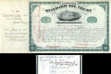 Standard Oil Trust Issued to Estate of Josiah Macy Jr. and signed by Wm. H. Macy picture