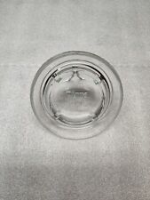 Vintage Pizza Hut Ashtray Clear Glass Advertising Roof Logo Embossed Graphic MCM picture
