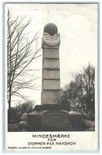 c1910 Memorial for the Storm on Nakskov Lolland Denmark RPPC Photo Postcard picture