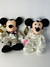 Vtg Disney Store Bride & Groom Mickey Minnie Wedding Mini 8