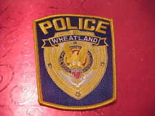 WHEATLAND CALIFORNIA POLICE PATCH SHOULDER SIZE UNUSED EARLY picture