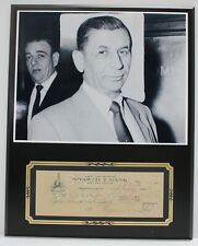 Meyer Lansky Reproduction Signed Check Display  picture