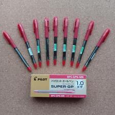 Pilot Super Grip Ballpoint Pen Red 9 Pieces Out Of Print Rare picture