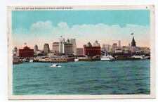 White Border Postcard, Skyline of San Francisco from Water Front, Ca. picture