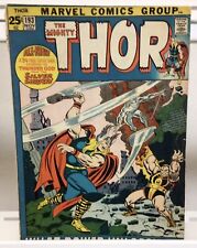 Marvel Comics Thor #193 Battle Of Thor Vs Silver Surfer 1971 picture