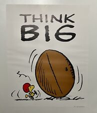 Charlie Brown Peanuts Football Rare Poster Woodstock Snoopy  Schulz picture