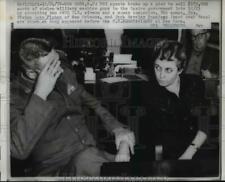 1959 Press Photo Vivian Lake Fisher, Jack Barclay Frandsen After Arrest picture