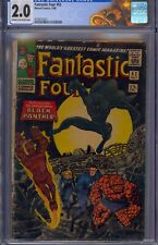 FANTASTIC FOUR #52 CGC 2.0 1ST BLACK PANTHER CUSTOM LABEL picture