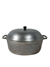 Vintage Hammered Club Aluminum Hammercraft Cookware Oval Roaster Dutch Oven 13” picture