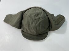 Genuine German Army Military Winter Pile Cap Olive - Size 57. SEE DESCRIPTION picture
