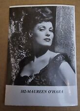 Bintak Film Stars - #102 Maureen O'Hara - Italy - 50's Rare Movie Card Sticker  picture