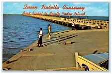 c1950's Queen Isabella Causeway Port Isabel To South Padre Island TX Postcard picture