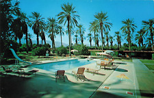 Indio CA California, Palm Shadow Motel, Pool, Advertising, Vintage Postcard picture
