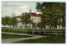 1908 School House Exterior Building Stephen Minnesota Vintage Antique Postcard picture