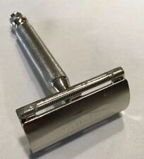 Vintage 1950s Gillette E1 Safety Razor Embossed Plate Ball End Read picture