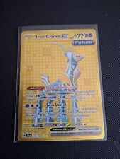 Iron Crown EX 216/162 Gold Secret Rare S & V Temporal Forces Pokemon Card picture