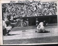 1968 Press Photo Boston Red Soxs' Carl Yastrzemski, Knocked Down During Game picture