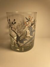 Noritake Kilkee Drinking Glass 12 Oz Old Fashioned Barware Butterfly VINTAGE picture