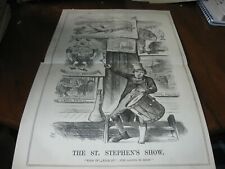 1876 Original POLITICAL CARTOON - St. STEPHEN's GREAT BRITAIN as CIRCUS POSTER picture