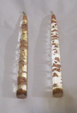 2 Vintage Lucite Acrylic Taper 8