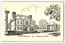 c1940's Mount Pleasant Fairmount Sketch Philadelphia Pennsylvania PA Postcard picture