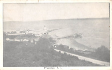1922 Bird's Eye View Light House & Shore Prudence RI post card picture