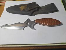 Early Chipaway  Cutlery Hunting Knife, Bone Look, Gut Hook, Leather sheath -Logo picture