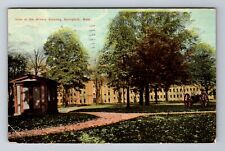 Springfield MA-Massachusetts, View the Armory Grounds, c1910 Vintage Postcard picture