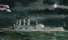 SMS Deutschland German Imperial Navy Battleship - WWI c1910s Vintage Postcard picture