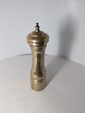 Brass Salt N Pepper Shaker 60’s Vintage Solid Brass 7 1/4