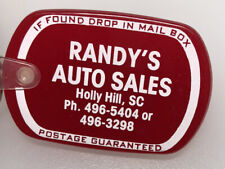Holly Hill SC Randy’s Auto Sales South Carolina Car Dealer Vintage Keychain picture