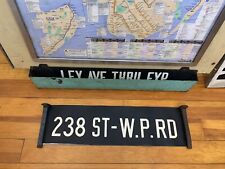 NY NYC SUBWAY ROLL SIGN BRONX WAKEFIELD 238th STREET WHITE PLAINS ROAD NEW YORK picture