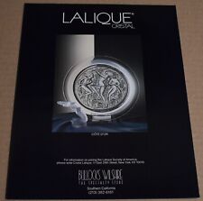 1989 Print Ad Three Graces Cote D'Or Lalique Cristal Bullocks Wilshire Art pinup picture