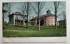 ca 1900s MA Postcard Worcester Massachusetts Memorial Hospital building picture