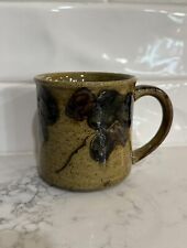 Vintage Otagiri Style Mug Stoneware Speckled Hand Painted 70s picture