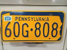 1969  Pennsylvania  License Plate Tag picture