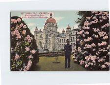 Postcard Rhododendron Time at the Parliament Buildings Victoria BC Canada picture