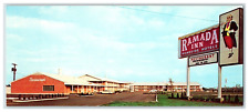PARIS TEXAS TX Ramada Inn Roadside hotel motel Panoramic 8.5 x 3.5