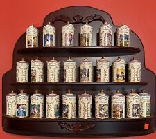1995 Porcelain Lenox Disney 24 Spice Jar Collection and Rack (Unused, Pristine) picture