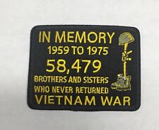 Vietnam Veteran In Memory 1959-1975 patch picture
