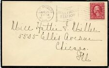 U.S. Scott 406 on 1912 Mourning Cover Sent from Los Angeles, California picture