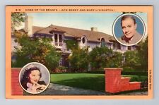 Beverly Hills CA-California, Home Jack Benny and Wife, Vintage c1951 Postcard picture