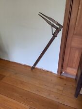 Antique Wood and Brass Log Calipers picture
