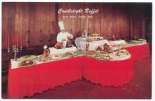 Toledo OH Secor Hotel Candlelight Buffet Restaurant Chef Ohio Postcard picture